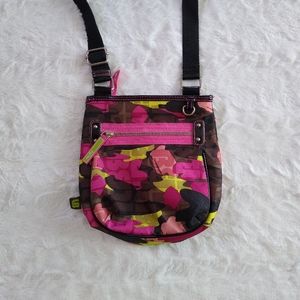 Lily Bloom Multi-Colored Camo Print Crossbody